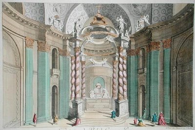 The Baldachin in the Eglise du Val-de-Grace, Paris by French School